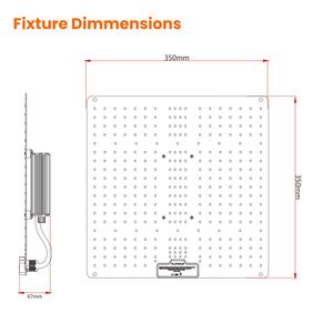 अल्ट्रालाइट 120w-320w क्वामटून बोर्ड लाइट उगने वाली रोशनी एलएम301h पूर्ण स्पेक्ट्रम के कारण डीएमबल प्लांट बढ़ रहा है। - Product Image 6