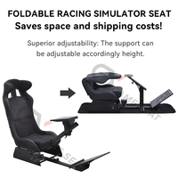GY045 Simulateur de conduite de voiture de jeu Simulateur de course de cockpit playstation pour PC, Logitech, Wii, XBox, Xbox 360, Thrustmaster