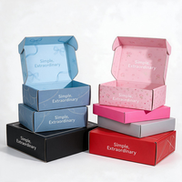 Boîtes en carton ondulé pliables brunes recyclables avec logo personnalisé, colorées, pour chaussures, vêtements, emballage, taille personnalisée, boîtes d'expédition