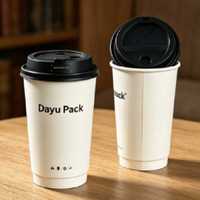 Gobelet à café en papier kraft jetable, biodégradable, écologique, de haute qualité, avec logo personnalisé