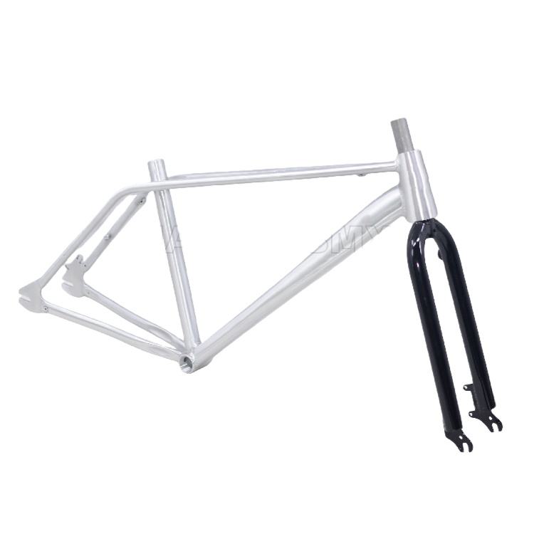 Retro Style BMX Frame Chromoly 4130 Fork Quadangle Loop Tail