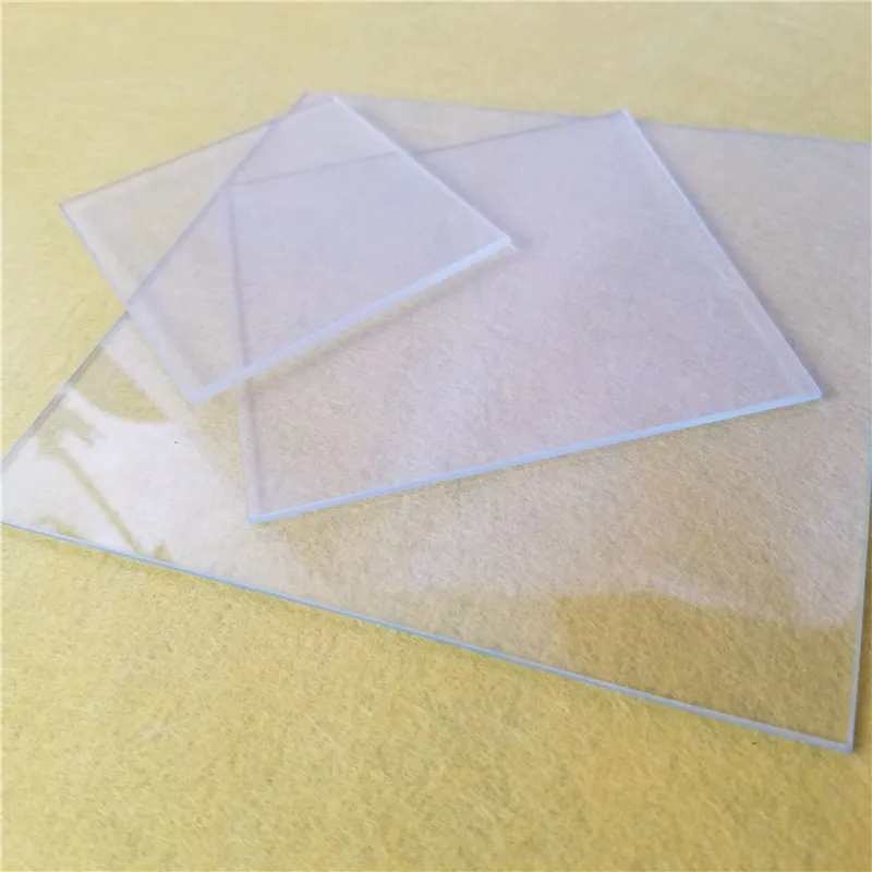 Folha de vidro ultrafina de 0.3mm super branco vidro temperado extra transparente
