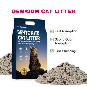 Factory Direct White Broken Bentonite Litter Mixed with Activated Carbon Heavy Duty Clumping Dust Free Technology Free Sample - Product Image 1