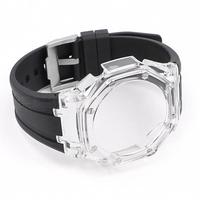 Kit de remplacement de boîtier et de bracelet pour montre GMA-S2100 GA-2100, en silicone transparent, avec boucle à ardillon de 22 mm