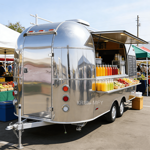 Remolque de Comida Móvil de Acero Inoxidable con Cocina Completa para Snacks, Dulces y Papas Fritas - Camión de Café para Restaurantes al Aire Libre (Rust) - Product Image 5