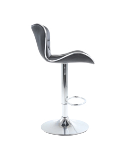 Modern Adjustable PU <strong>Leather</strong> <strong>Barstool</strong> with Chrome Base Strong &amp; Durable 360-Degree Swivel for Home Bar Dining &amp; Hotel Use - Product Image 2
