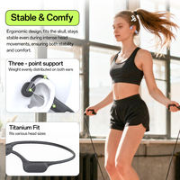 Écouteurs Sportifs à Conduction Osseuse B18 en Silicone avec Bande de Cou, Couleurs Personnalisées, Écouteurs de Natation Étanche IPX8, Écouteurs Sans Fil BT6.0
