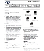 Nouveau et Original ST MCU STM32H725AGI6 32 bits 550 MHz jusqu'à 1 Mo Flash 564 KB RAM BOM Liste Services pour CI