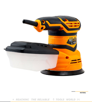 Ponceuse à main électrique 380W 13000 tr/min à vitesse variable 122mm avec aspiration des poussières pour le travail du bois