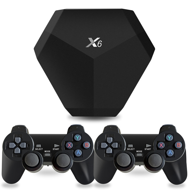 New X6 Video Game Console with 4K HD Output Retro Classic 2.4G Wireless Controller Supports 9 Major Simulators & Game Downloads