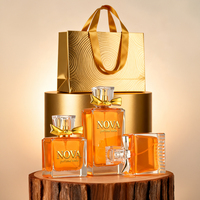 Flacons de parfum en verre de luxe 50ml 100ml avec boîte, logo personnalisé, rechargeables, vaporisateur vide