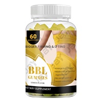 JBY Gummies BBL personnalisées avec logo, à base de maca et de gingembre, pour l'augmentation et le rehaussement des fesses et des hanches