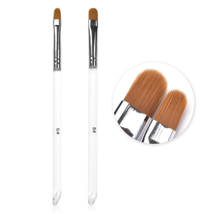 Acrylic Nail <b>Brush</b> Manicure <b>Round</b> Head UV Gel Polish Pen Transparent Nail Builder Extension Gel Nail <b>Brush</b> Manicure Salon Tool - Product Image 1