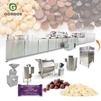 Chaîne de production complète pour la fabrication de pépites de chocolat noir brut sans gluten, en une seule opération