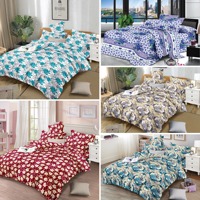 Textile de maison en microfibre 100% polyester, drap de lit avec 2 taies d'oreiller, ensemble de draps BEDSHEET