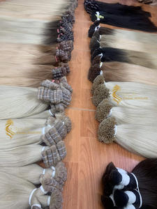 Vente en gros Worldhair 100% extensions de cheveux humains vietnamiens vierges Remy 30 pouces étiré Machine Double trame faisceaux de ruban frontal - Product Image 6