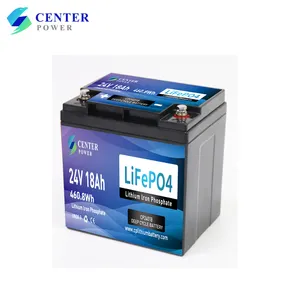 Customized Center Power energy storage lifepo4 24v 18ah lithium battery