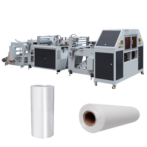 Hoàn toàn tự động 2 Lane với lõi Rau Túi rác trên cuộn Máy làm LDPE HDPE Nhựa thùng rác Túi cán Máy làm - Product Image 1