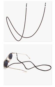 Eye <strong>Glasses</strong> String Holder Chain PU Leather Eyeglass Lanyards <strong>Straps</strong> Cords for Men and Women <strong>Glasses</strong> Holders Necklace Around <strong>Neck</strong> - Product Image 6