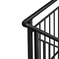 Rampe d'escalier en acier inoxydable soudé, balustrade