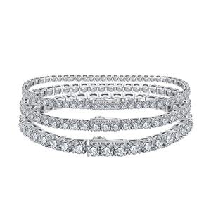 Tennischain Chaînes de <span class=keywords><strong>tennis</strong></span> à la mode haut de gamme Bracelets en zircon hip-hop de forme géométrique pour femmes pour les occasions d'anniversaire - Product Image 1