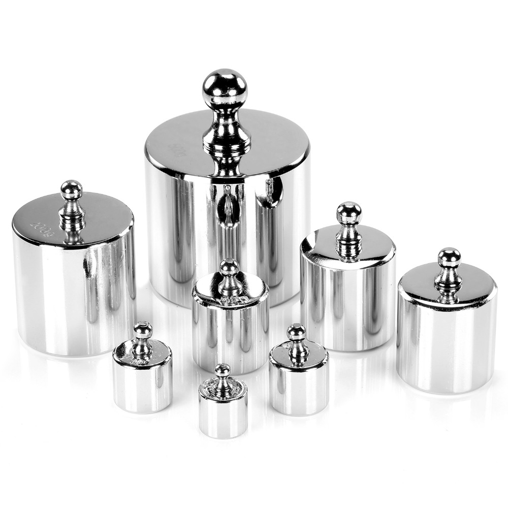 Neewer 8 Pieces Stainless Steel Calibration Weight Set with