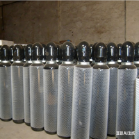 Bouteille de gaz azote en acier sans soudure Chun Miao haute pression 6m avec garantie de 3 ans pour le gonflage des pneus et les applications aérospatiales