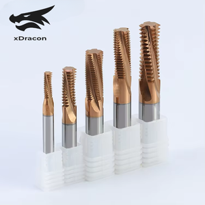 Xdracon Tùy Chỉnh 1/3/4 Răng Tungsten Carbide Chủ Đề End Mill Set HRc55 Chủ Đề Phay Cutter Cho Công Cụ CNC - Product Image 1