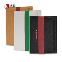 Classeur à couverture rigide à triple bande élastique A5 et A6 en cuir PU souple et tissu/couverture PP pour carnets de notes scolaires planificateurs et journaux