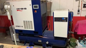 Máy nén khí trục vít tất cả trong một 16bar 11Kw 15KW cắt laser máy nén trục vít với bể chứa không khí máy sấy bộ lọc - Product Image 6