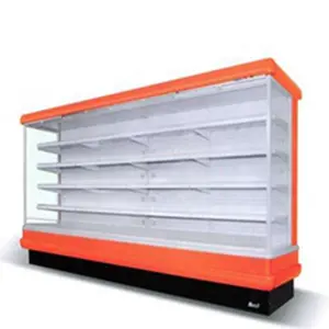 Supermercado/tienda abrir escaparate de frutas refrigerador para ventas