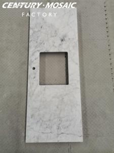 Centurymosaic - Encimera de Mármol Natural Blanco Carrara de Lujo, Pulido, para Baño, Cocina, Hotel, Decoración de Villas - Product Image 4