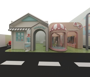Stazione di Gioco Personalizzata per Bambini: Sim City, Giochi di Ruolo, Sala Giochi, Attrezzature per Parco Giochi al Coperto, Centro Feste di Compleanno - Product Image 1