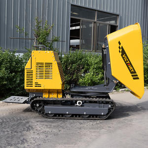 Buatan Cina VICTORY konstruksi pertanian rotasi kecil Mini Dumper Crawler Dumper lumpur kereta beton Dump Track - Product Image 5