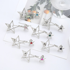 Letter <b>star</b>-shaped, nail-free, detachable jeans buttons, waist resizing and adjustable, no-seam metal buttons, waist-slimming - Product Image 1