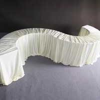 Table de dessert modulaire en fer forgé pour mariage, présentoir à gâteaux en forme de S, support détachable pour gâteaux ronds, table de buffet pour décoration d'événements et de fêtes