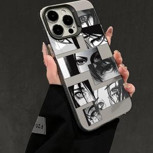 <span class=keywords><strong>Coque</strong></span> de téléphone antichoc transparente motif collage d'yeux d'anime pour <span class=keywords><strong>iPhone</strong></span> 17/16/15/<span class=keywords><strong>14</strong></span>/13/12 Pro Max, esthétique <span class=keywords><strong>manga</strong></span> - Product Image 4