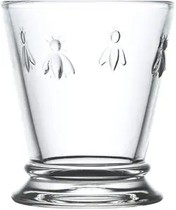 프랑스 꿀벌 양각 디자인-고급 프랑스 유리 제품, 음주, 중수 안경, 식기 세척기 안전 주스 안경
