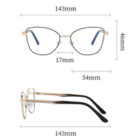 Monture de lunettes anti-lumière bleue 2025 – Charnière à ressort tendance pour femme – Style de luxe quotidien