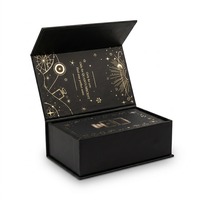 Mini Perfume de Regalo en Caja Magnética con Forma de Libro, Inserto de Cartón Rígido Esmerilado, Cinta y Logotipo Personalizado, Cajas de Empaque de Lujo
