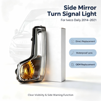 Nouveau clignotant de rétroviseur latéral E-MARK pour Iveco Daily, lampe de rétroviseur OE 5801823334 35120104 263017 5801823572 263018