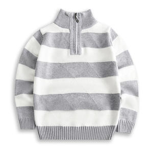 Nouveau T-shirt Garçon 2022 – Pull Épais Rayé pour Bébé, Style Automne-Hiver - Product Image 6