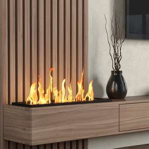 Meuble TV Mural Moderne KEJIA <span class=keywords><strong>pour</strong></span> Salon, avec Vitrine et <span class=keywords><strong>Cheminée</strong></span> Électrique - Product Image 3