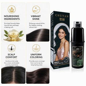 ครีมย้อมผมถาวร CHUYAN 4/5 สีหลากหลาย สูตรบำรุงเส้นผม สำหรับทุกสภาพผม สำหรับผู้ใหญ่ - Product Image 3