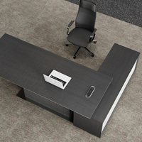 Meubles de bureau modernes, bureau de direction, table de patron de classe E0, table de direction avec armoire latérale, OEM