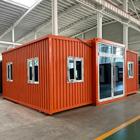 Structure en acier préfabriquée, panneau sandwich isolé, maison miniature moderne autonome, petite unité de logement, maison miniature pour la vie en plein air