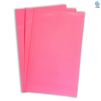 Feuille de PCL de qualité médicale thermoformable et écologique, matériau orthopédique pour attelles, panneau thermoplastique rose pour supports et orthèses