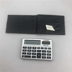 Kadio KD-510D Mini Calculator 8 Digits Battery Powered With Leather Case - Product Image 3
