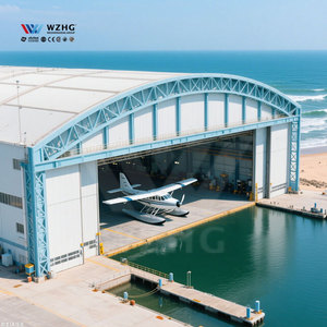 Hangars d'Avions en <span class=keywords><strong>Acier</strong></span> à Haute Hauteur Libre, Sans Colonnes, pour Jets Privés, Hélicoptères et Petits Avions - Product Image 1