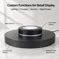 Plateforme d'affichage pour casque audio en acrylique avec éclairage LED, support d'affichage éclairé personnalisé, montage facile, casque supra-auriculaire, équipement audio